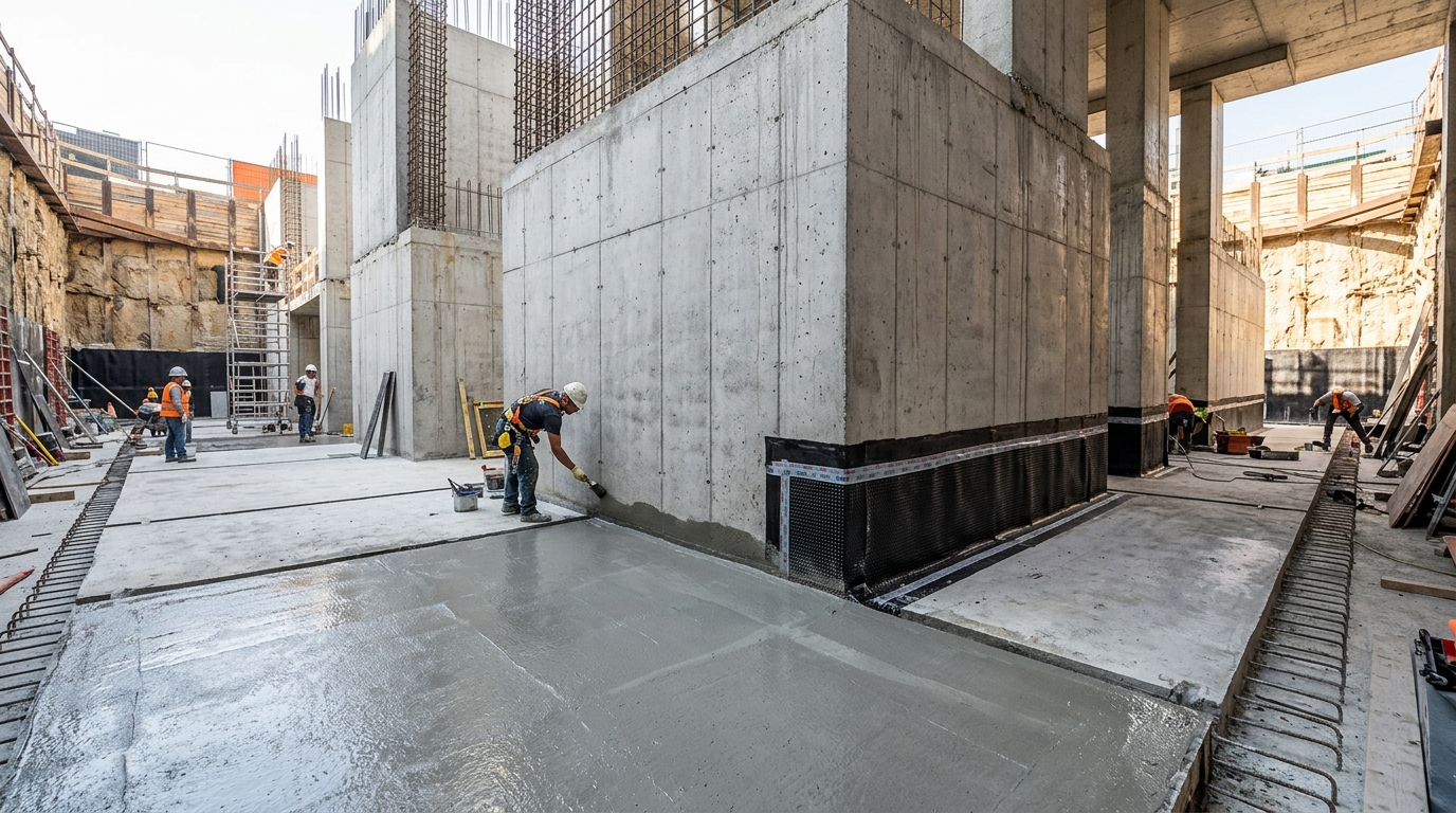 Su Geçirimsiz Katkılı Beton W8 W12